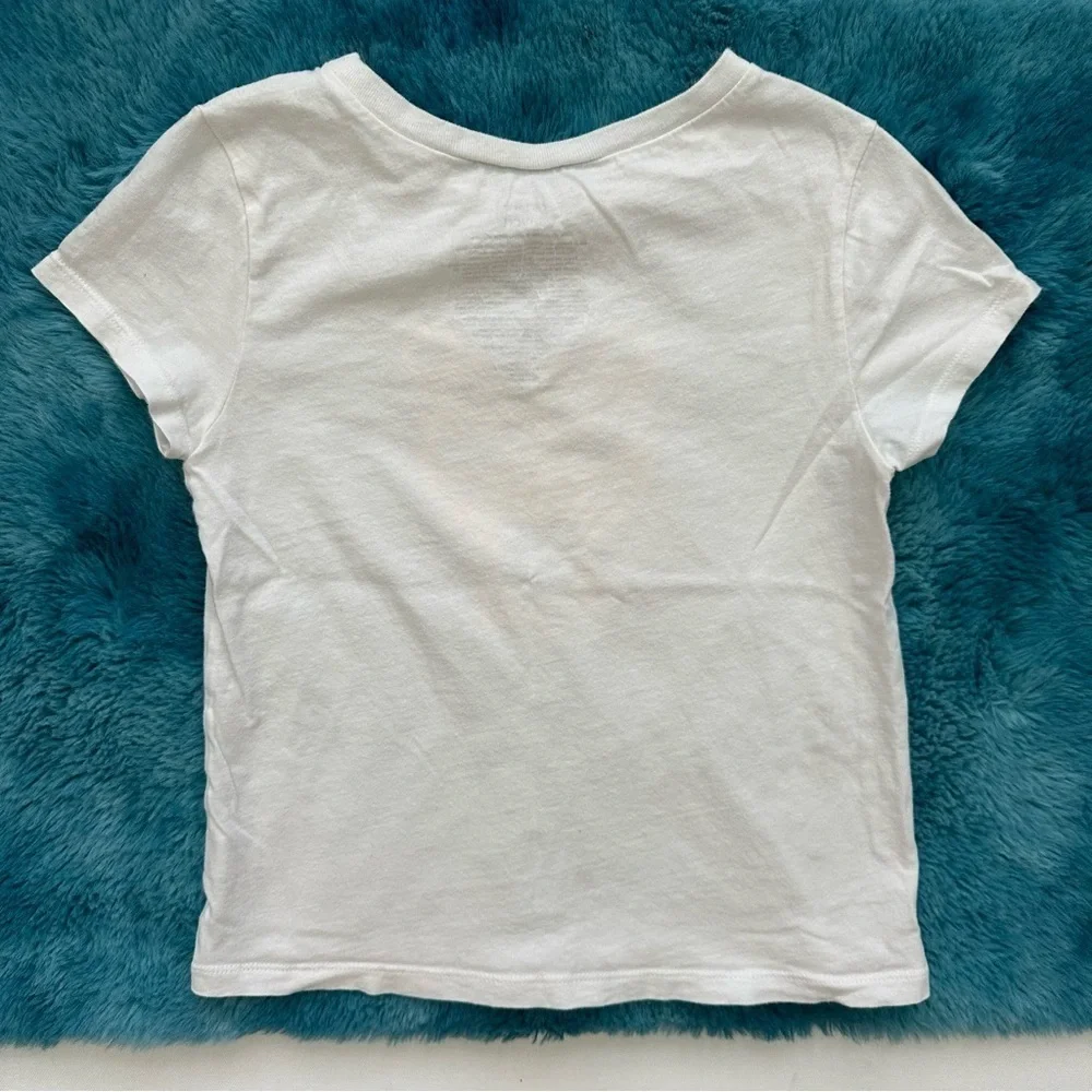 Carter’s White Kids Shirt with Leopard Print Design Size S